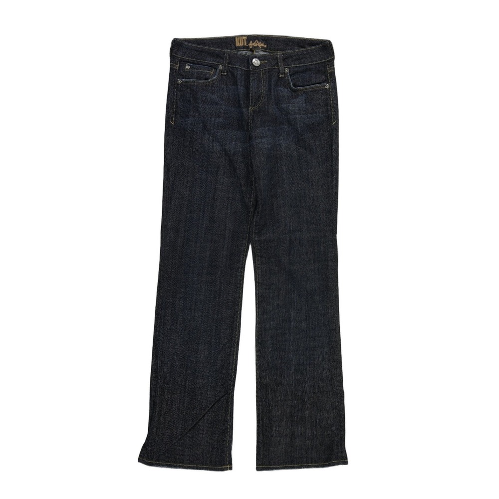 Kut from the Kloth Jeans Women's Size 6 Blue Dark Wash Studded Straight Leg
